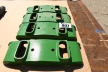 FOUR JOHN DEERE FRONT BRACKETS (UNUSED)