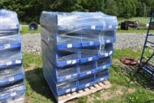 Pallet of 30 Blue Plastic Hardware bins