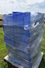 Pallet of 30 Blue Plastic Hardware bins