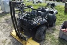 Traxter ATV with Snow Plow