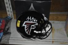 Signed Falcons Helmet