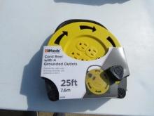 WOODS CORD REEL WITH 4 GROUNDED OUTLETS