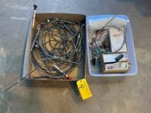 BOXES OF CONTROL CABLES, FUEL TRANSMITTERS & MISC INVENTORY