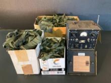 (LOT) MILITARY AMMO BAGS & OSCILLATOR