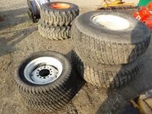 Set Of 4 Turf Tires & Rims Off New Holland Compact Tractor