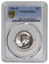 1935-D Washington Quarter PCGS MS64