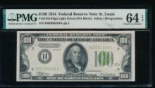 1934 $100 St Louis FRN PMG 64EPQ