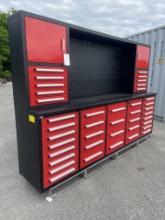 New Cherry 10' Work Bench / Tool Chest Red