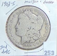 1903-S Morgan Dollar G+ (good date).