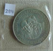 1960 Mexico 10 Pesos .900 Silver 28.8 grams.