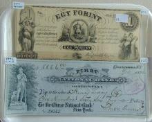 Currency Variety: 1800-S Hungarian Forint Note