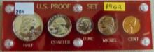 1962 U.S. Proof Set in Capital holder.