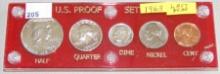 1963 U.S. Proof Set in Capital holder.