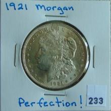 1921 Morgan Dollar MS+.