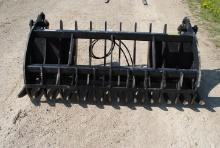 ANBO 74" Root Grapple, will fit John Deere 542 loader, stored inside.