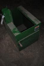 John Deere "i-Match" 3-point Weight Box, 2'x18", stored inside.