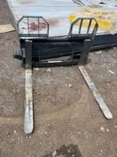 Bobcat Skid Steer Fork Set Attachment