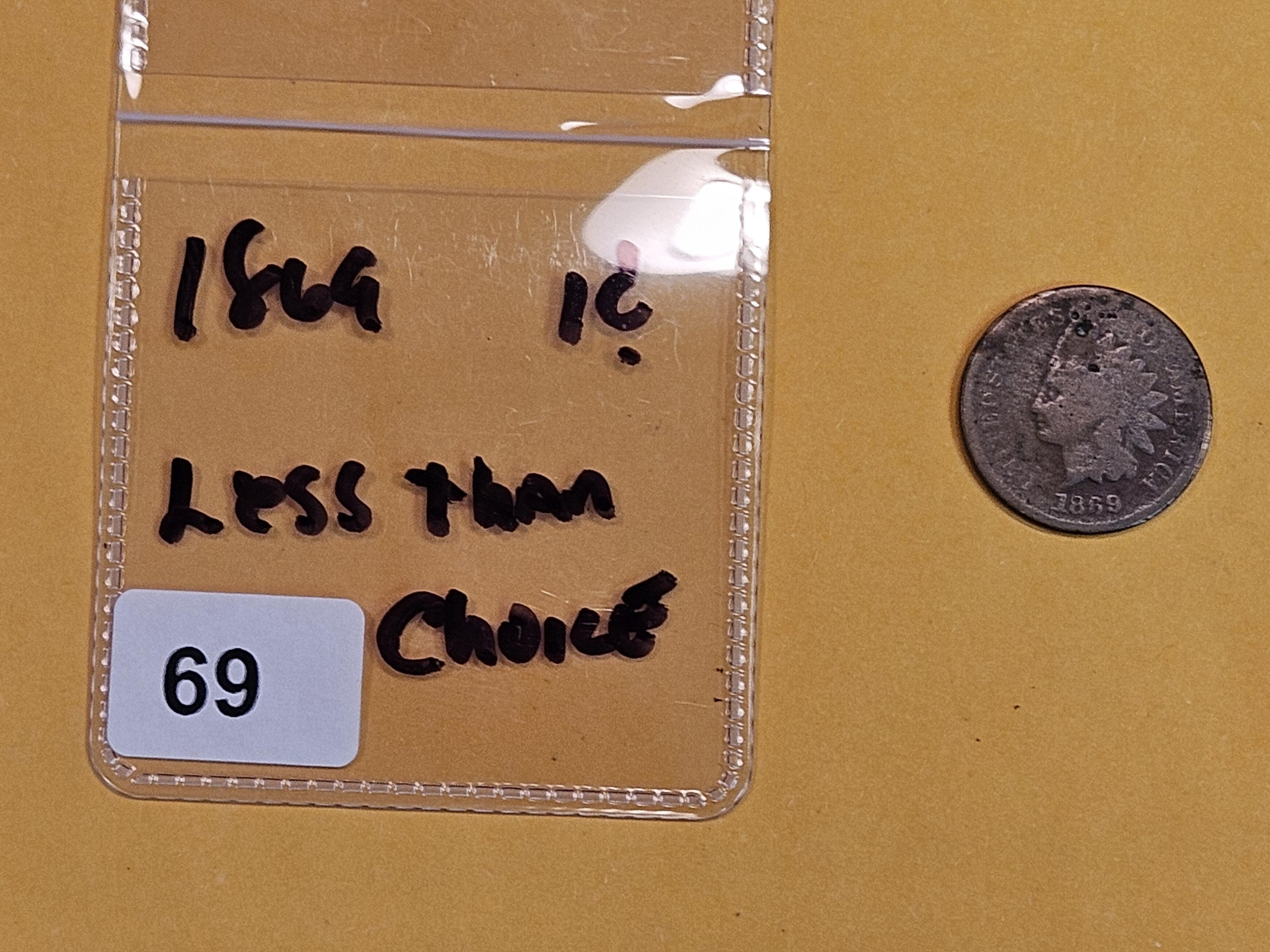 Semi-key 1869 Indian Cent