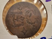 Canada Large Cent made into a Love Token