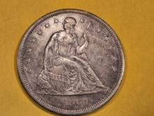 * 1860-O Seated Liberty Dollar in Very Fine plus