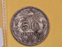 1919 Mexico 50 centavos