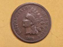 * Semi-Key 1872 Indian cent