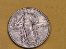1929-D Standing Liberty Quarter in Brilliant About Uncirculated - 55