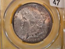CAC! 1897 Morgan Dollar in Mint State 63