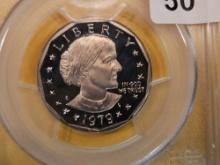 PCGS 1979-S Susan B Anthony Dollar in Proof 69 Deep Cameo