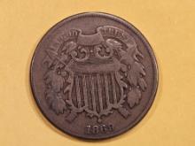 1869 Two Cent piece