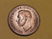 Choice Brilliant Uncirculated RED 1951 Great Britain one penny
