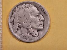 Better Date 1924-D Buffalo Nickel