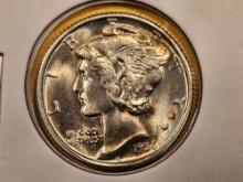 GEM Brilliant Uncirculated 1936 Mercury Dime