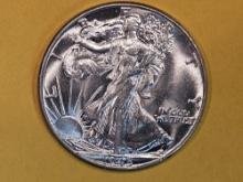 Very Choice Brilliant Uncirculated 1945 Walking Liberty Half Dollar