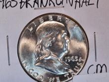 Very Choice Brilliant Uncirculated 1963 Franklin Half Dollar