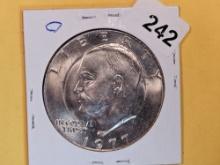 RARE! 1977 Eisenhower Dollar with 1986 Statue of Liberty Counterstamp