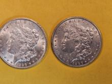 1896 and 1897 Morgan Dollars