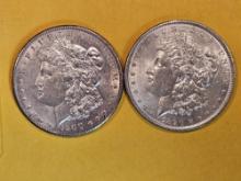 1900 and 1890 Morgan Dollars