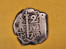 1738 OM Bolivia silver 2 reales Cob