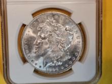 NGC 1904-O Morgan Dollar in Mint State 63