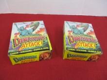 Topps 1988 Dinosaur Attack Trading Card Sealed Wax Box + More