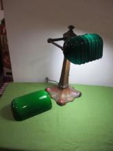 Vintage Emeralite Bankers  Lamp