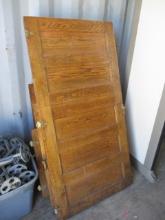 Antique Ice Chest Doors w/ Brass Hardware