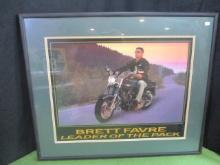 Brett Favre 'Leader of the Pack Framed Print