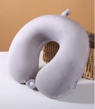 U-Shaped Neck Pillow For Traveling, Airplane, Car, Sleeping, With Snap Button, Retail $22.00