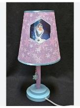 FROZEN TABLE LAMP, 3-D Peekaboo 2 Layered Shade, Elsa Anna Olaf, Disney, Retail $55.00