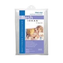 The Fresh Ideas Waterproof Fitted Vinyl Mattress Protector - Twin Size, Retail $20.00 ea.