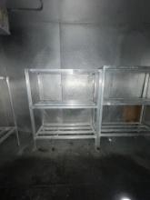 (3) Three Shelf Cooler Racks.  Your bid X 3