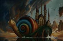 Snail Nightsail by Mani ORIGINAL