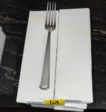 QTY. 8 - BOXES OF NEW SS VALEN ANTIQUED TABLE FORKS 8"